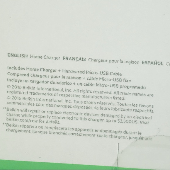 Open Box: Belkin- Charger and USB cord - Picture 4 of 4